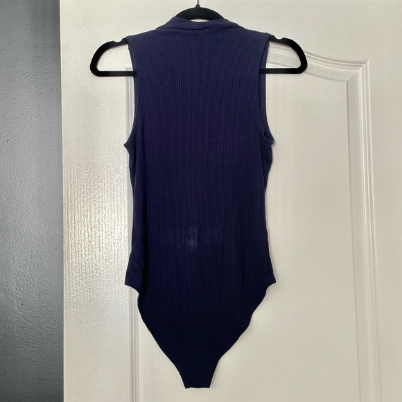 Forever21 Low-cut Navy Tank Bodysuit - Picture 2 of 5